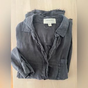 Cloth & Stone 100% Linen Button Down Shirt